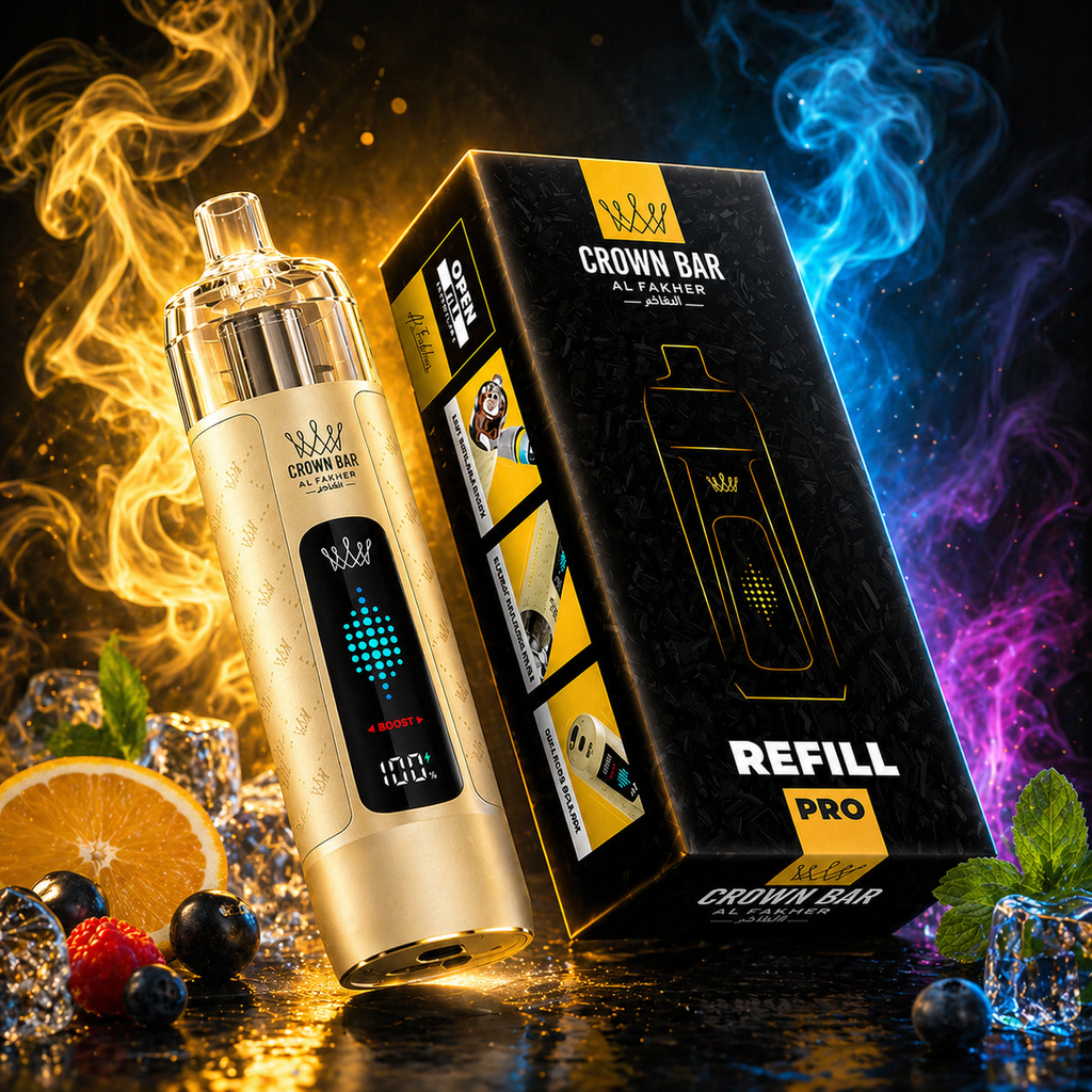 Al Fakher Crown Bar REFILL PRO Vorgefüllte Pods – Hochleistungs-Shisha-Geschmack